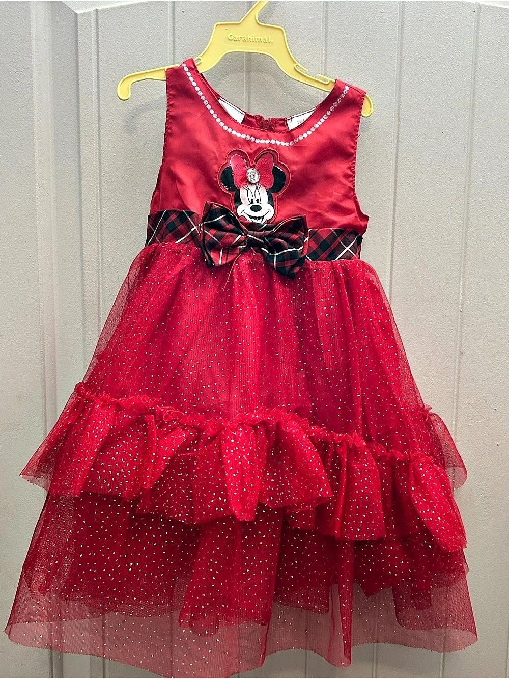 Disney Minnie Mouse dress Girls Red Size 2T Like New